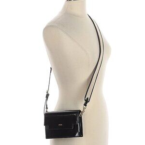 No. 21 Mini Baguette Small Logo Strap Crossbody Webbing Foldover Handbag Purse